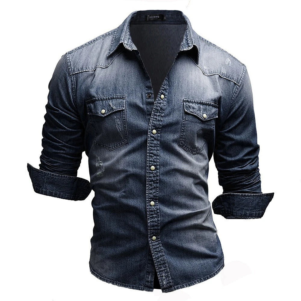 Zac™ - Retro Denim Shirt