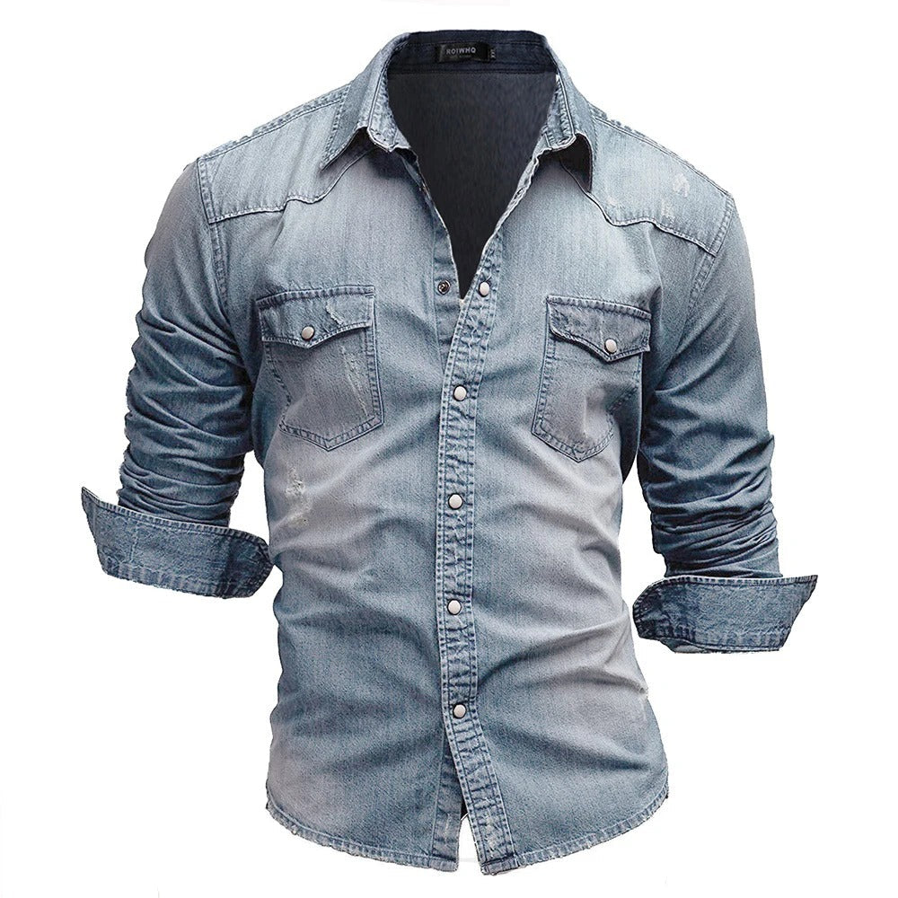 Zac™ - Retro Denim Shirt